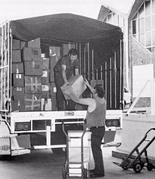 Unloading tender documents for the ATO re-equipment program.