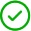 Green circle. Met or exceeded target.