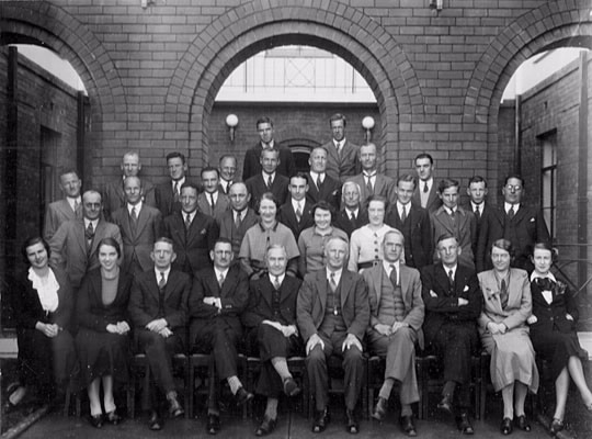 Head office staff at West Block, Canberra, 1933. Several of the men would go on to become Commissioners and Deputy Commissioners.